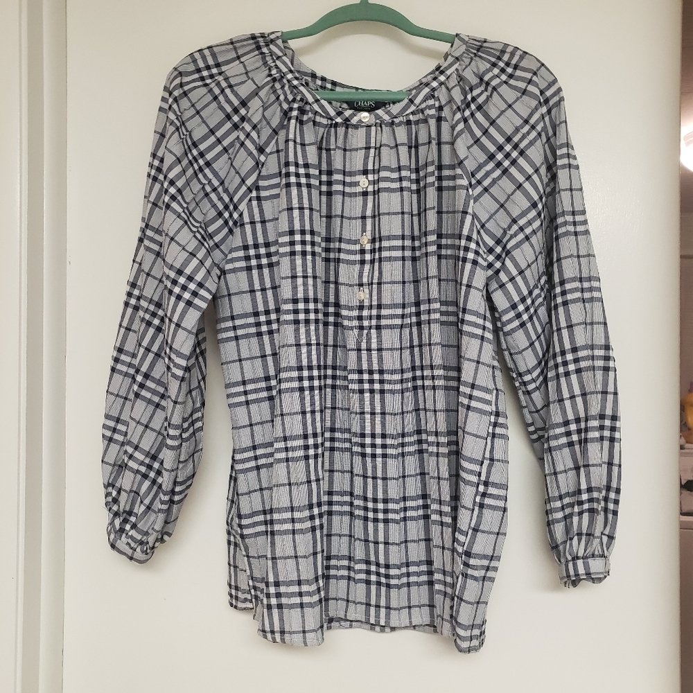 Blue / White Striped Blouse